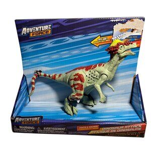 Adventure Force Dinosaur Attack 9-Inch Poseable Dinosaur Lights & Roaring Sounds